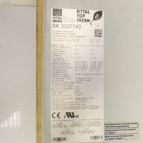 Rittal SK 3307740 Top Therm Electrical Enclosure Air Conditioner 460V 3PH 1500W
