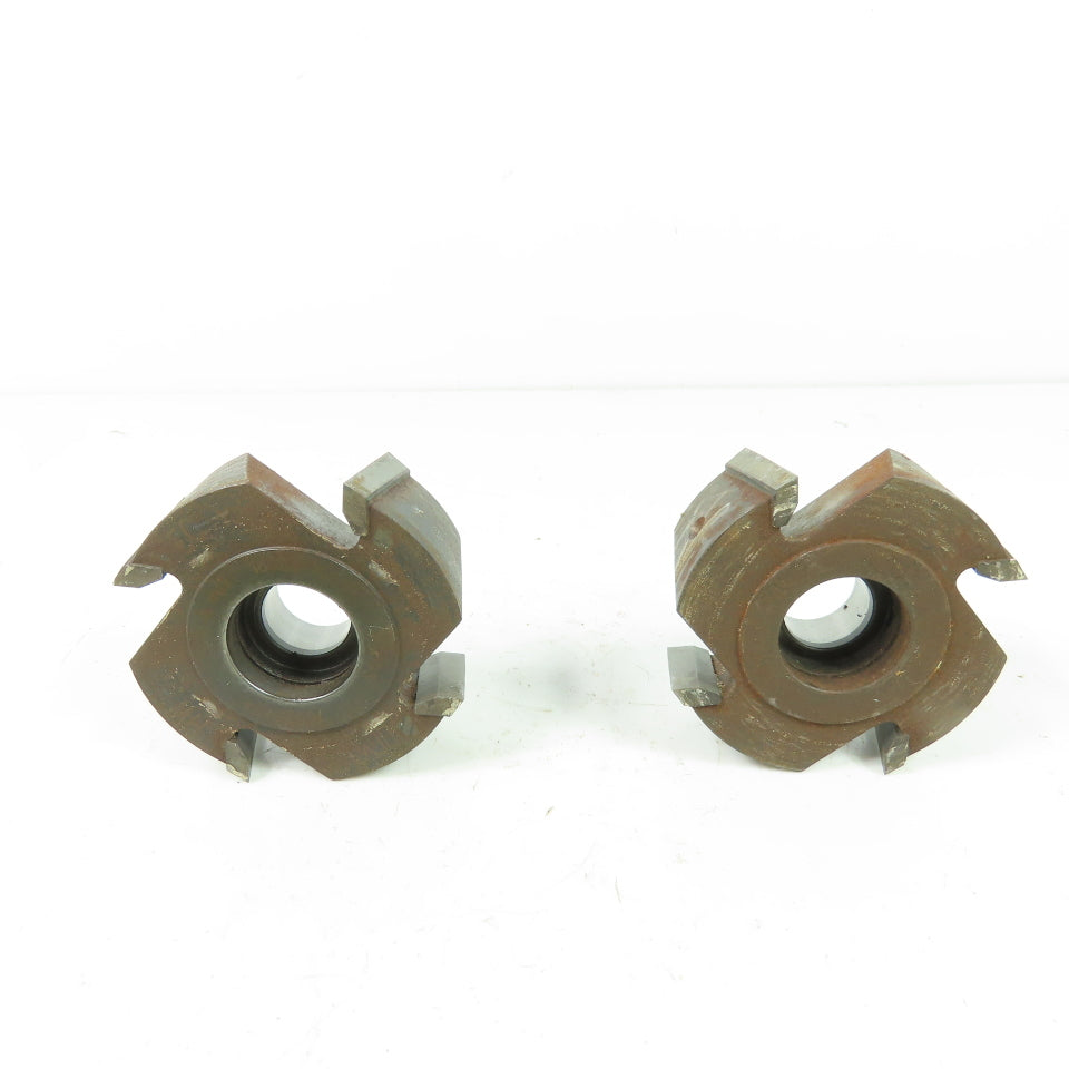 4-Tooth Groove Edge Cutter 18-19mm Tapered Bore 66mm OD Lot Of 2