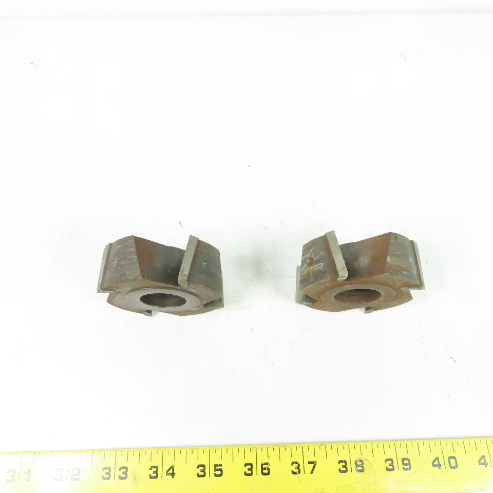 4-Tooth Groove Edge Cutter 18-19mm Tapered Bore 66mm OD Lot Of 2