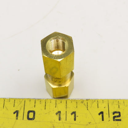Parker 2F-F2L-10-BN-B Brass 1/8" NPT Inline Brass Filter Valve 10 Micron