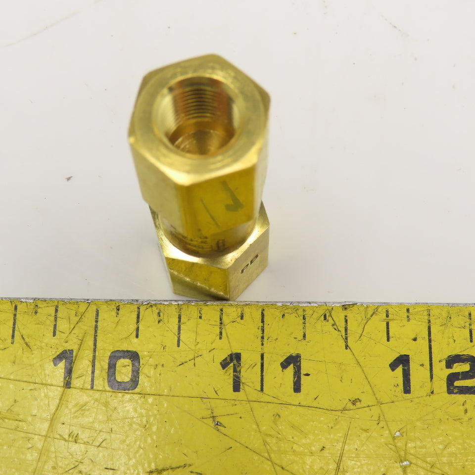 Parker 2F-F2L-10-BN-B Brass 1/8" NPT Inline Brass Filter Valve 10 Micron