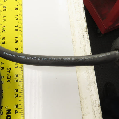 Southwire Viper 4-Conductor 12AWG 600V Portable Flexible Power Cord 22' OAL