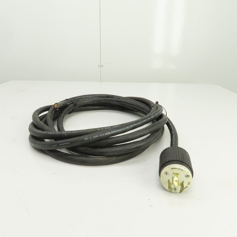 Southwire Viper 4-Conductor 12AWG 600V Portable Flexible Power Cord 22' OAL
