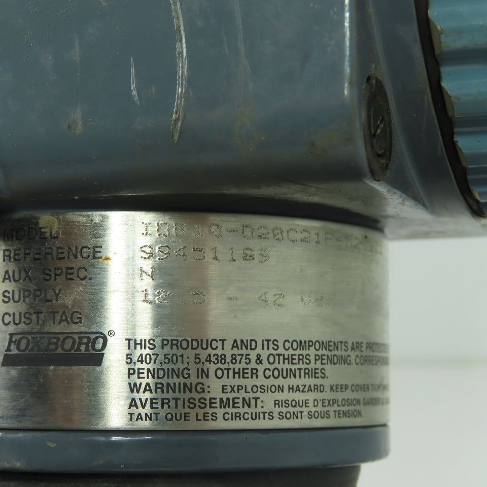 Foxboro IDP10-D20C21F-M2B2Z1 Differential Pressure Transmitter 12.5-42VDC 4-20Ma