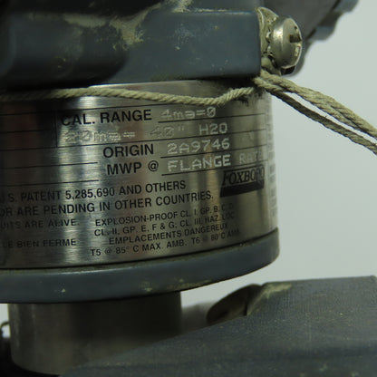 Foxboro IFL10-D20M11F-Z1F3 Differential Pressure Transmitter 12.5-42VDC 4-20Ma