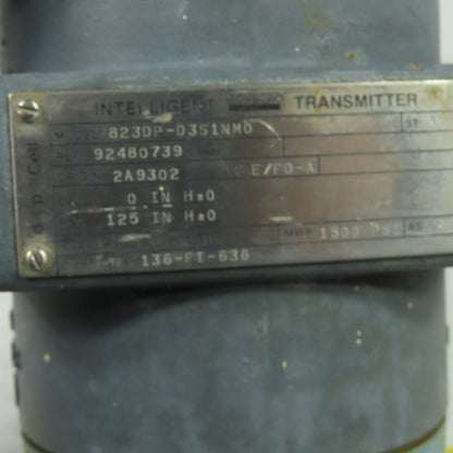 Foxboro 823DP-D3S1NM0 Pressure Transmitter 12.5-42VDC 125 IN H20 ST-A 1500PSI