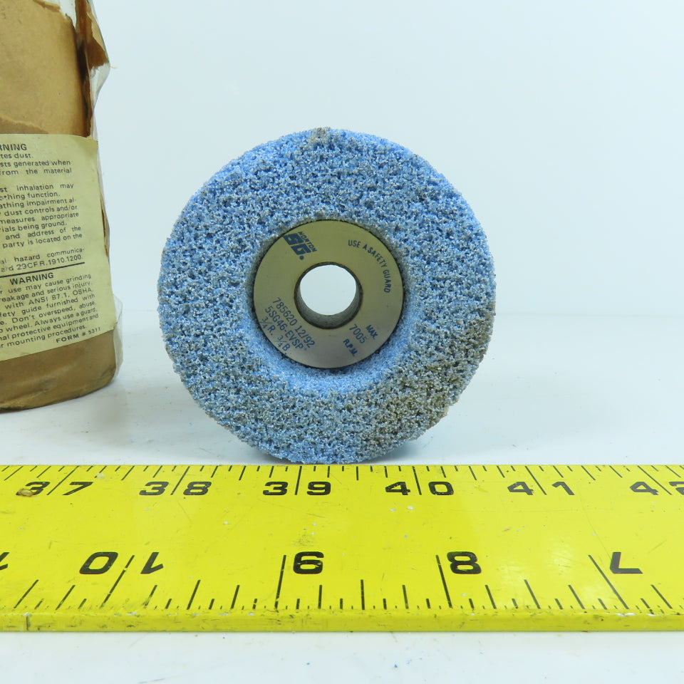 Norton 2146753-1 5SG46-EVSP Aluminum Grinding Wheels 3" x 1-1/2" x 5/8" Lot Of 4