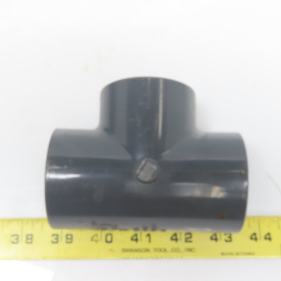 Spears 805-15 1-1/2" Threaded Gray PVC Tee Schedule 80 Lot of 6