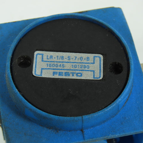 Festo LR-1/8-S-7-0-B Compressed Air Pressure Regulator 1/8" NPT