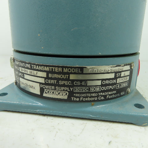 Foxboro RTT10-AQFSN000-H Thermocouple Temperature Transmitter 30VDC 4-20mA ST-A