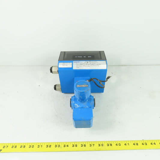 Krohne IFM1020/D/HART/6 Altometer Flow Meter 4-20mA Q: 0-1000 mLit/min 130VAC