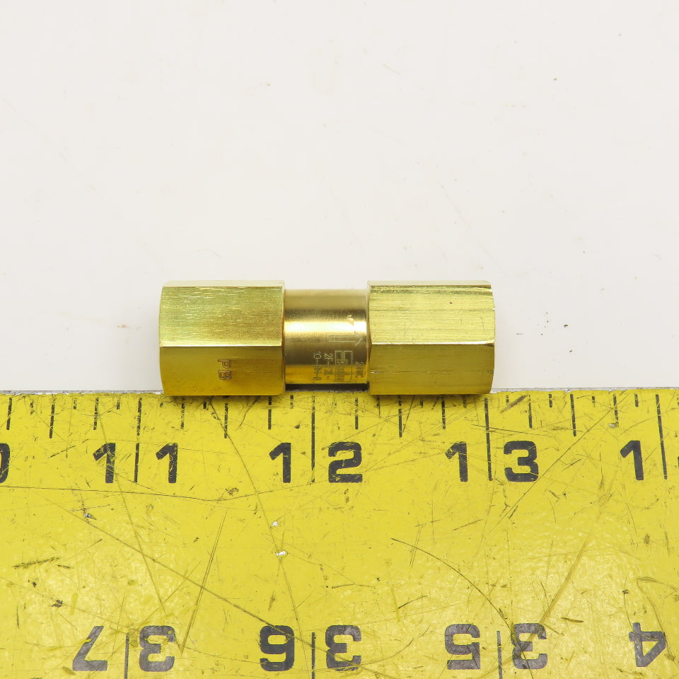 Parker 2F-F2L-10-BN-B Brass 1/8" NPT Inline Brass Filter Valve 10 Micron