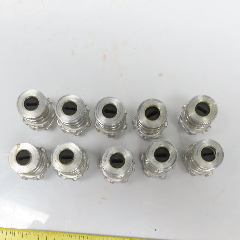 Killark A-5033 1/2" Aluminum Cord Grip Flat Cable 0.312-0.437 Lot of 10