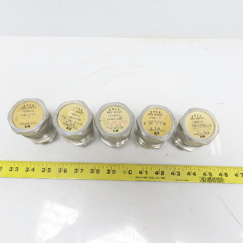 Pyle Form 7-Z Series DBZ 1-1/4" Aluminum Cord Grip 1" To 1-1/8" Cable Lot of 5