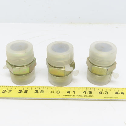 2403-20-20 Hydraulic Adapter 1-1/4" Male 37° JIC X 1-1/4" Male Union Lot of 3