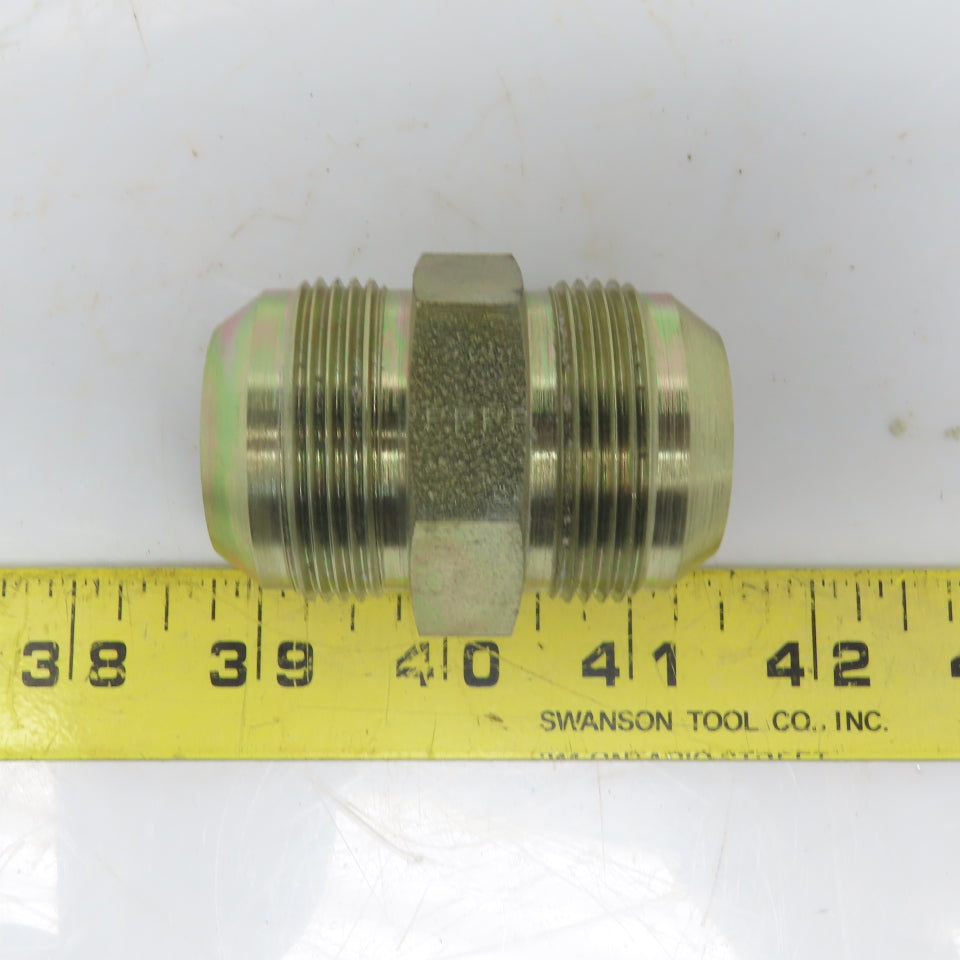 2403-20-20 Hydraulic Adapter 1-1/4" Male 37° JIC X 1-1/4" Male Union Lot of 3