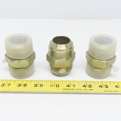 2403-20-20 Hydraulic Adapter 1-1/4" Male 37° JIC X 1-1/4" Male Union Lot of 3