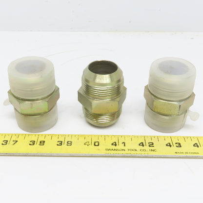 2403-20-20 Hydraulic Adapter 1-1/4" Male 37° JIC X 1-1/4" Male Union Lot of 3