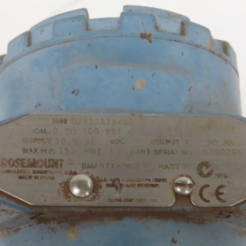 Rosemont 2088 03031-0332-0003 Smart Pressure Transmitter 0-100 PSI105-36V