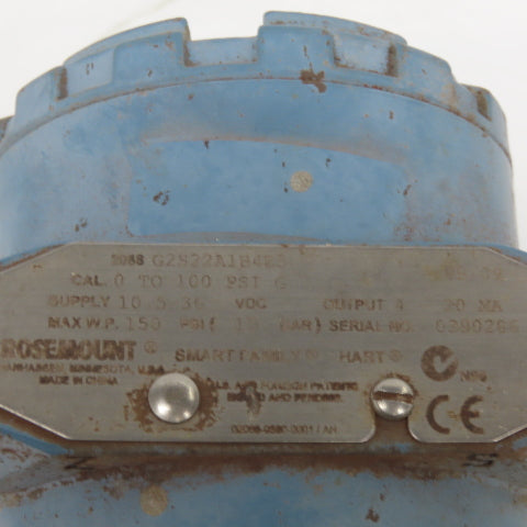Rosemont 2088 03031-0332-0003 Smart Pressure Transmitter 0-100 PSI105-36V