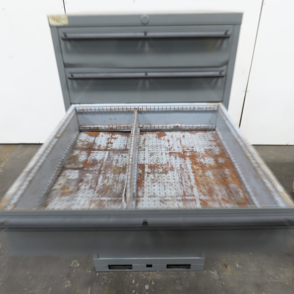 9 Drawer Industrial Small Parts Tool Storage Cabinet 28"x 28"x 60" Painted
