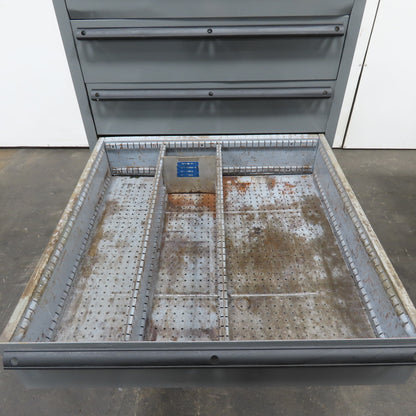 9 Drawer Industrial Small Parts Tool Storage Cabinet 28"x 28"x 60" Painted