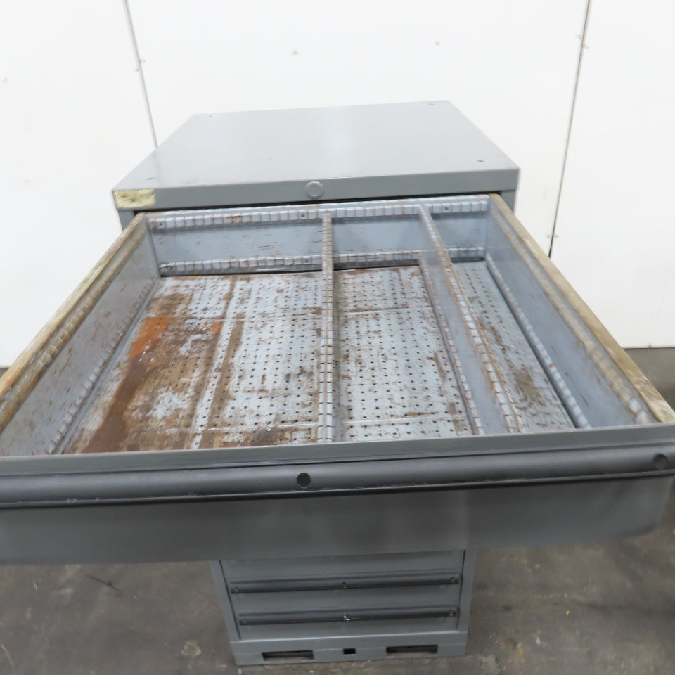 9 Drawer Industrial Small Parts Tool Storage Cabinet 28"x 28"x 60" Painted