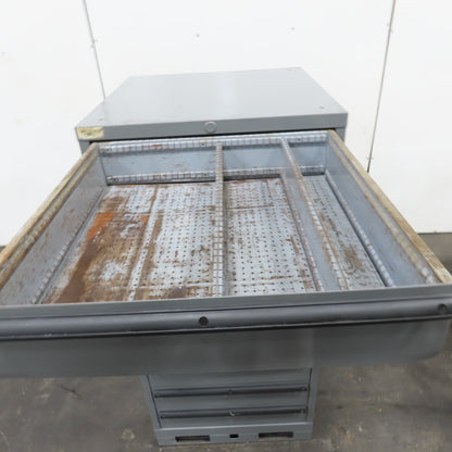 9 Drawer Industrial Small Parts Tool Storage Cabinet 28"x 28"x 60" Painted