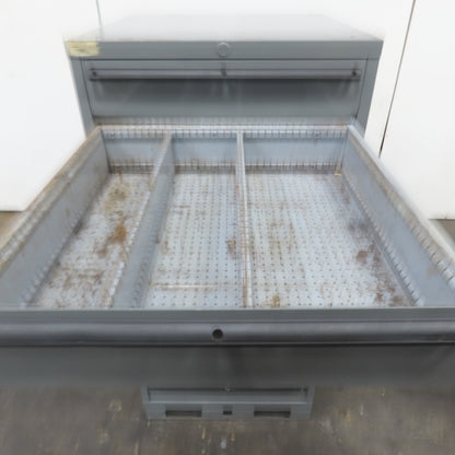 9 Drawer Industrial Small Parts Tool Storage Cabinet 28"x 28"x 60" Painted