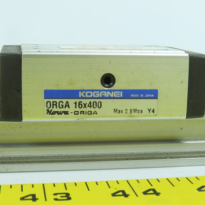 Koganei Orga Double Acting Pneumatic Rodless Cylinder Slide 16mm Bore x 400mm