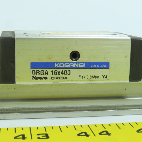 Koganei Orga Double Acting Pneumatic Rodless Cylinder Slide 16mm Bore x 400mm