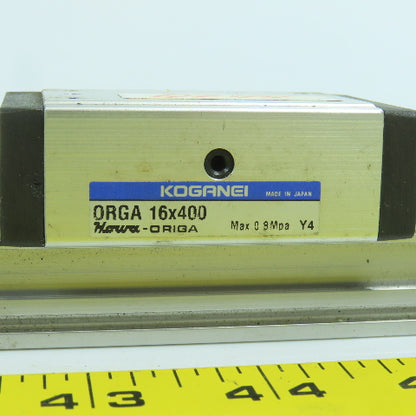 Koganei Orga Double Acting Pneumatic Rodless Cylinder Slide 16mm Bore x 400mm