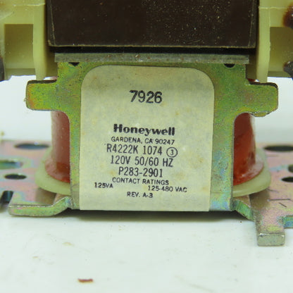 Honeywell 7926 R4222K 1074 General Purpose Relay 120V Coil 125VA NEW