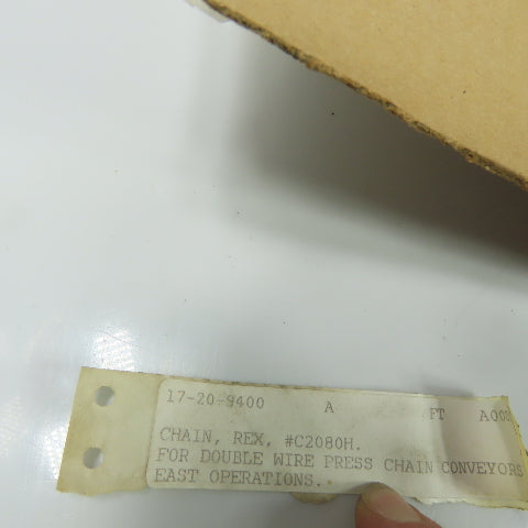Rexroth C2080H 10' Roller Chain 2" Pitch 60 Pitches