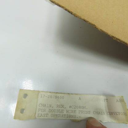 Rexroth C2080H 10' Roller Chain 2" Pitch 60 Pitches
