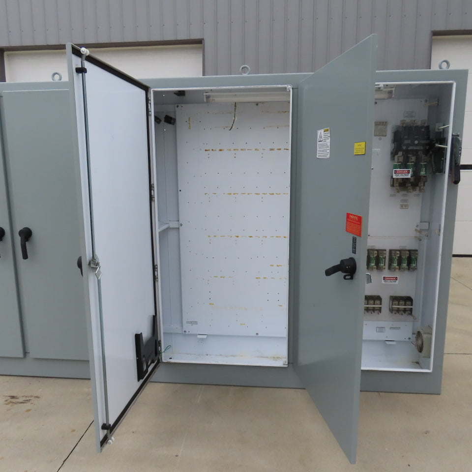 Hoffman A84XM4EW18FTC 84x158x18 Electrical Enclosure W/Backplate&400A Disconnect