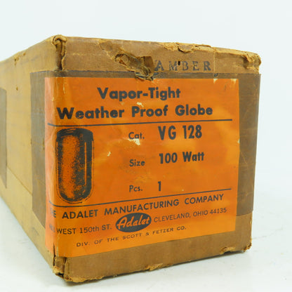 Adalet VG 128 Weather Proof Globe 100W NEW IN BOX SEALED