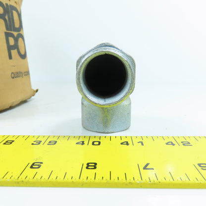 Bridgeport 1503 90° Degree Elbow Adapter 1" Male x 1" Female (Ridged) Box Of 10