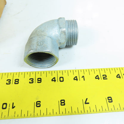 Bridgeport 1503 90° Degree Elbow Adapter 1" Male x 1" Female (Ridged) Box Of 10
