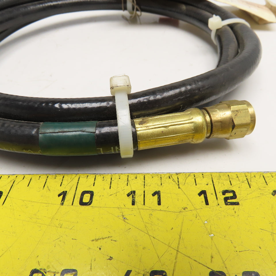 Hypertherm 024061 Hose Assembly 1/4" Swivel Blk W/Grn #4 5'