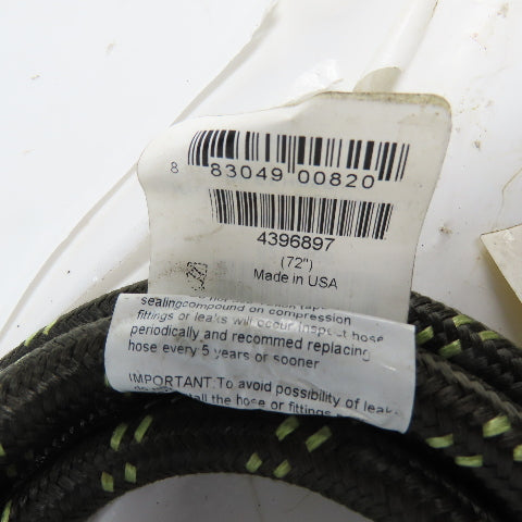 Whirlpool 8212486 6' Braided Dishwasher Water Supply Line Hose 3/8" Lot Of 4