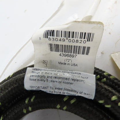 Whirlpool 8212486 6' Braided Dishwasher Water Supply Line Hose 3/8" Lot Of 4