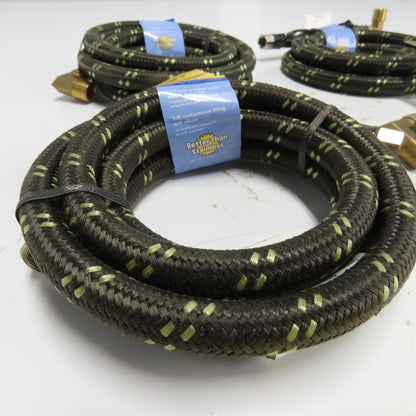 Whirlpool 8212486 6' Braided Dishwasher Water Supply Line Hose 3/8" Lot Of 4