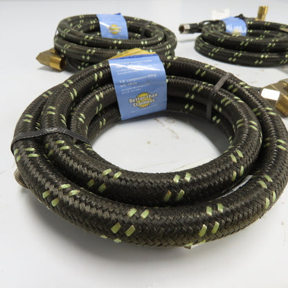 Whirlpool 8212486 6' Braided Dishwasher Water Supply Line Hose 3/8" Lot Of 4