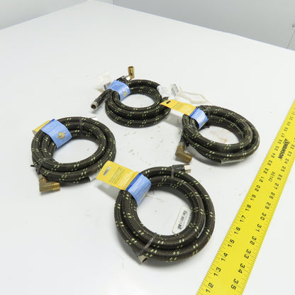 Whirlpool 8212486 6' Braided Dishwasher Water Supply Line Hose 3/8" Lot Of 4