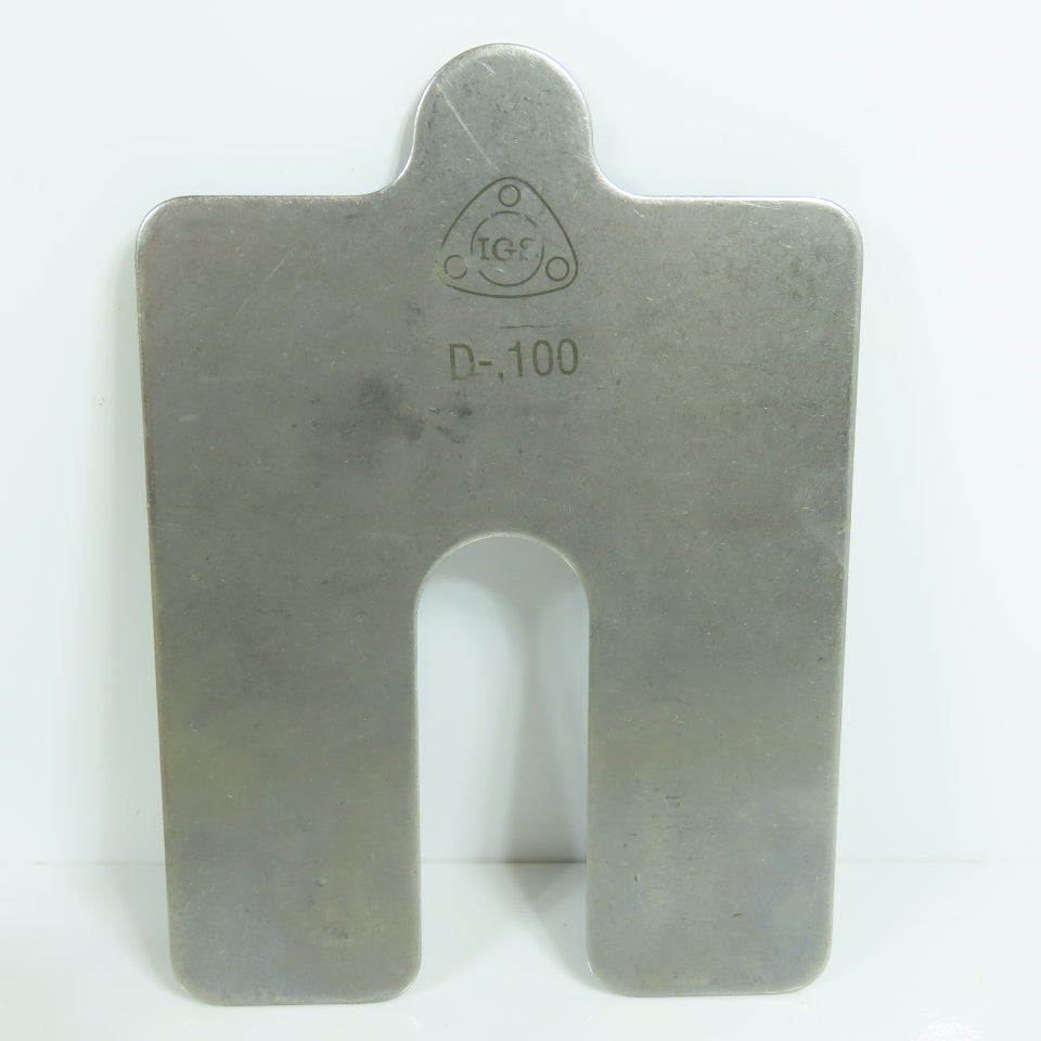IGS D-100 Stainless Steel Slotted Shims 0.100" 6" x 5" Lot Of 20
