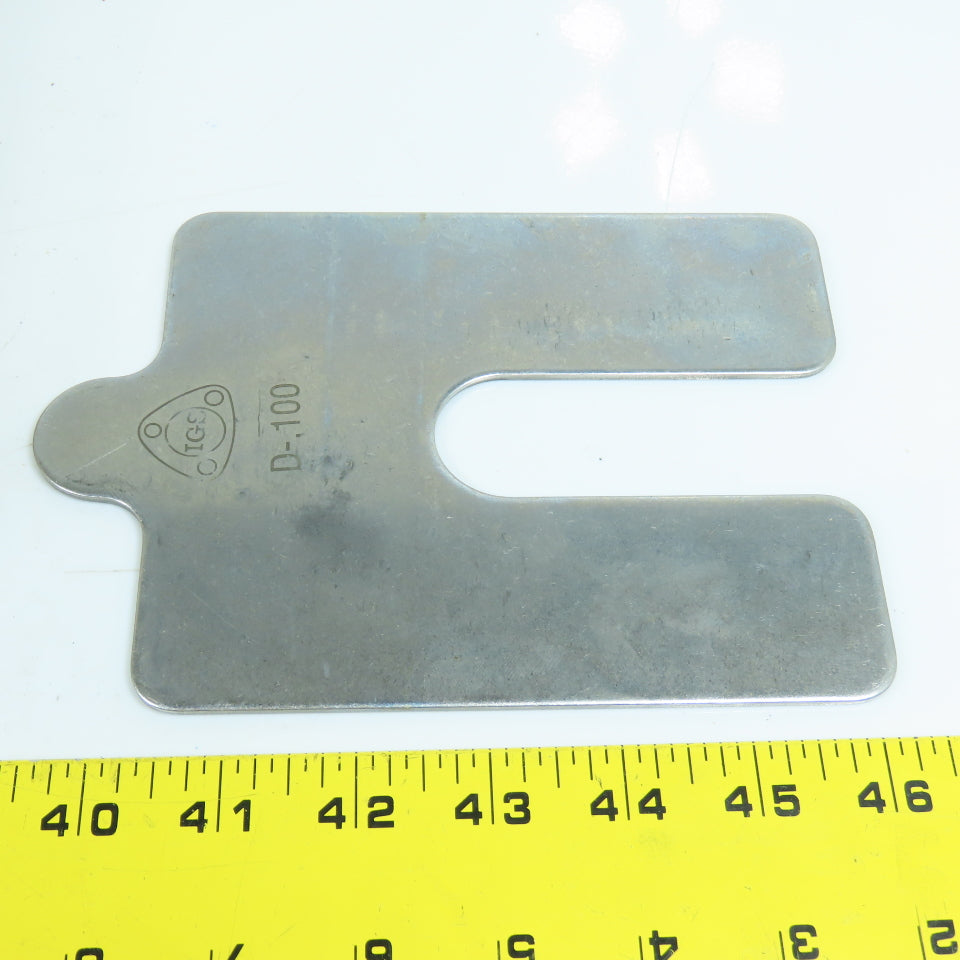 IGS D-100 Stainless Steel Slotted Shims 0.100" 6" x 5" Lot Of 20