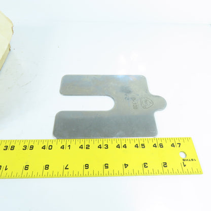 IGS D-100 Stainless Steel Slotted Shims 0.100" 6" x 5" Lot Of 20