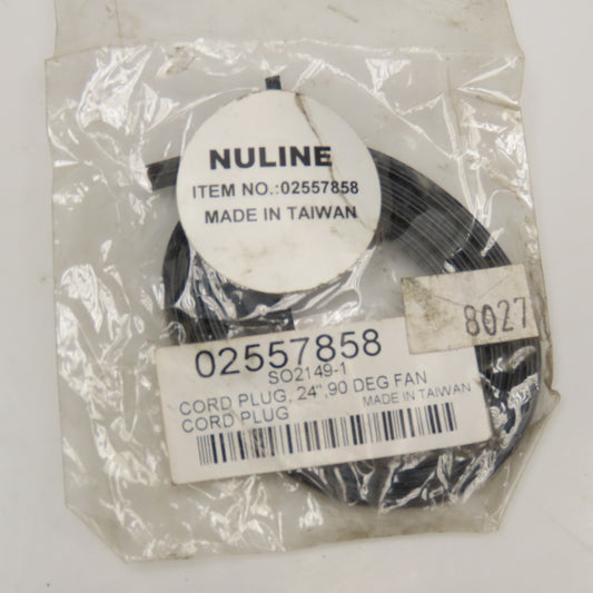 Nuline 02557858 Cabinet Cooling Fan Molded Cable 90° Plug 24" Lead