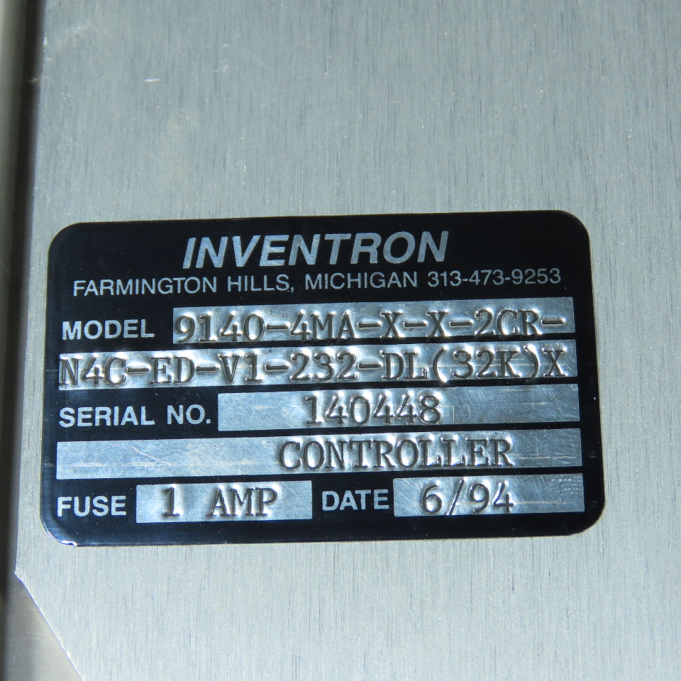 Inventron 9140-4MA-X-X-2CR Programmable Control System W/ Circuit Board